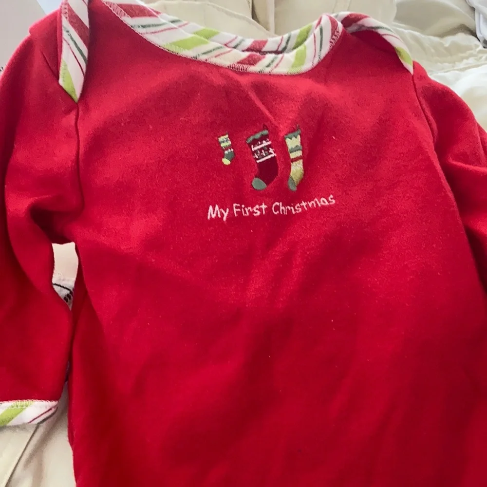 FINAL MARKDOWN My first Christmas infant one piece 3-6 months